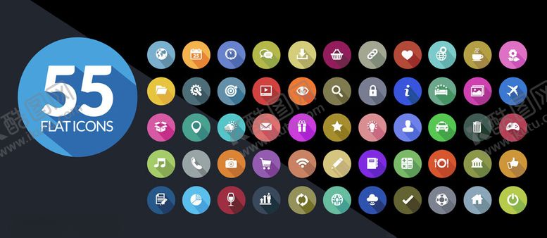 编号：79797910120542007792【酷图网】源文件下载-多彩圆形图案素材