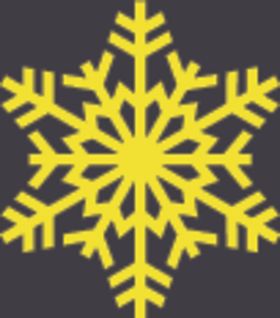 黄色雪花