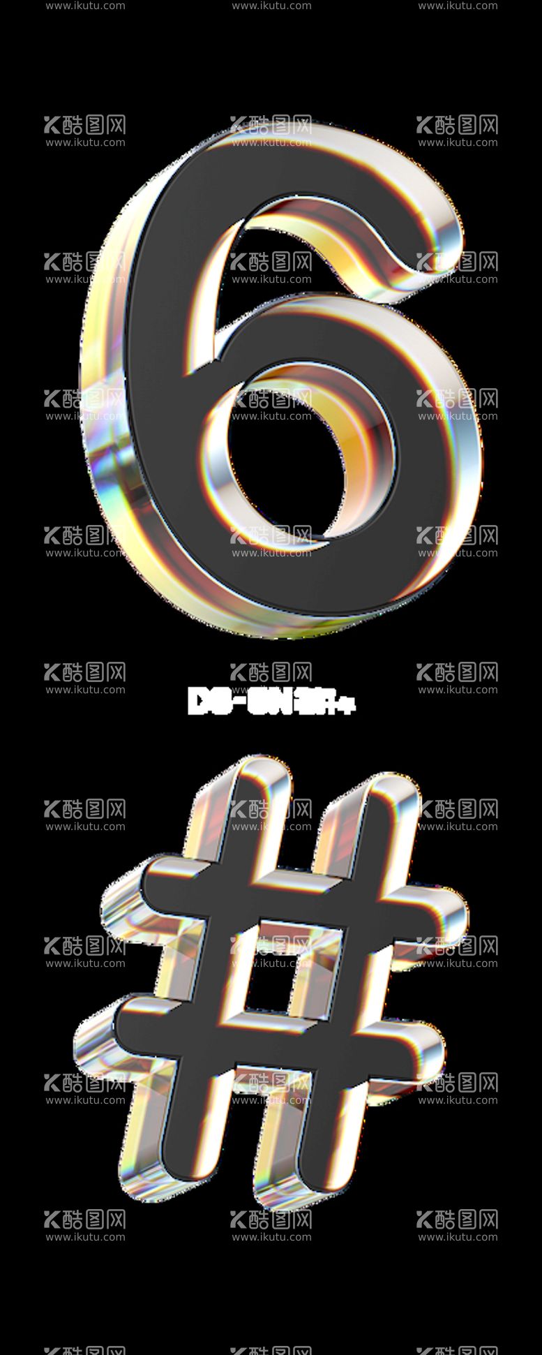 编号：45605511121645248858【酷图网】源文件下载-C4D 6 #玻璃透明字母