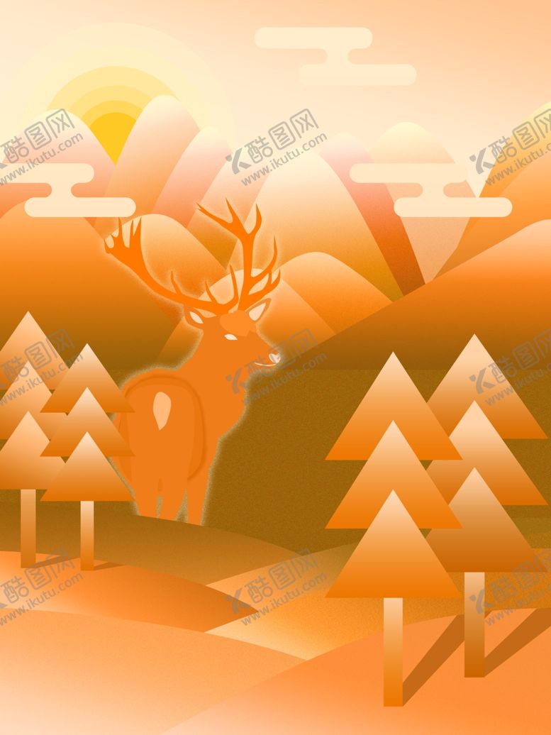 编号：42454006270703328494【酷图网】源文件下载-意境手绘插画海报