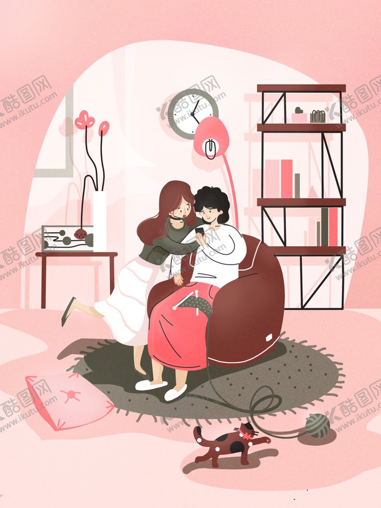 编号：74056311110406111276【酷图网】源文件下载-母亲节插画