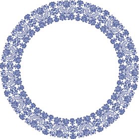圆形中式边框