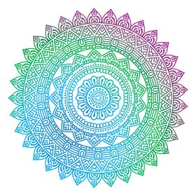 曼陀罗万花筒圆纹底纹