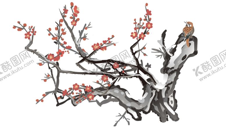 编号：12367305040524528394【酷图网】源文件下载-梅花树枝元素