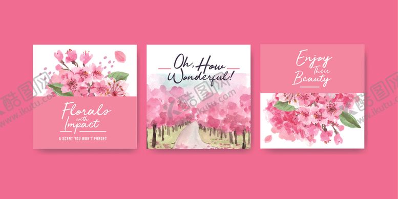 编号：17737110071355221552【酷图网】源文件下载-粉色花卉婚礼请柬设计