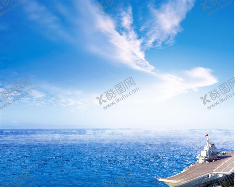 编号：32341409230339514656【酷图网】源文件下载-蓝天白云大海游艇