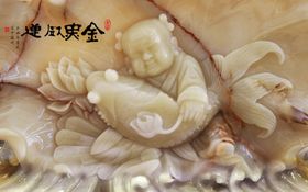 金童玉女背景墙