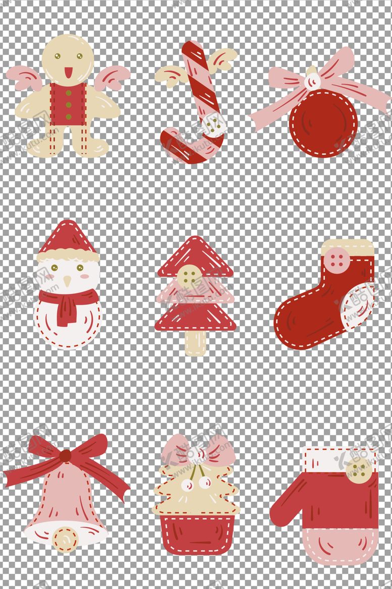编号：98743709280421087464【酷图网】源文件下载-可爱圣诞节挂件
