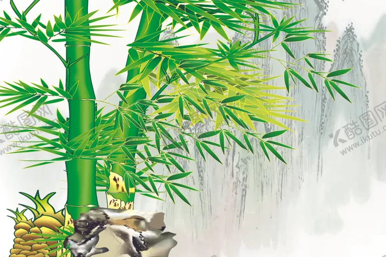 编号：14757509160214412517【酷图网】源文件下载-梅兰竹菊竹子