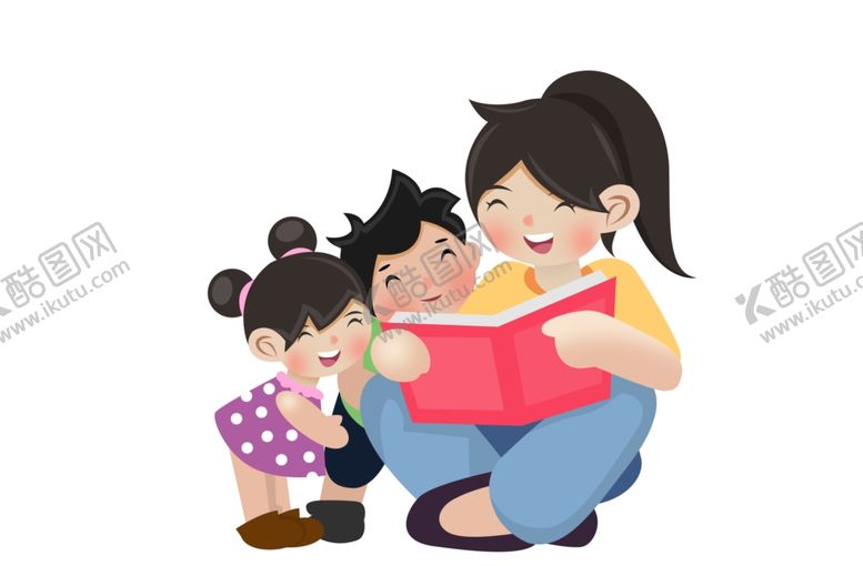 编号：49096807041520584285【酷图网】源文件下载-卡通学生读书