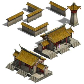 游戏房屋建筑物元素