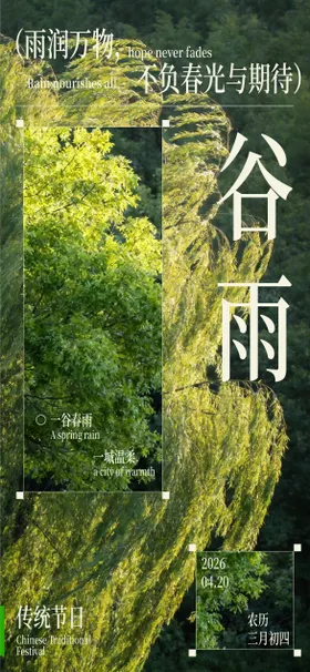 谷雨海报