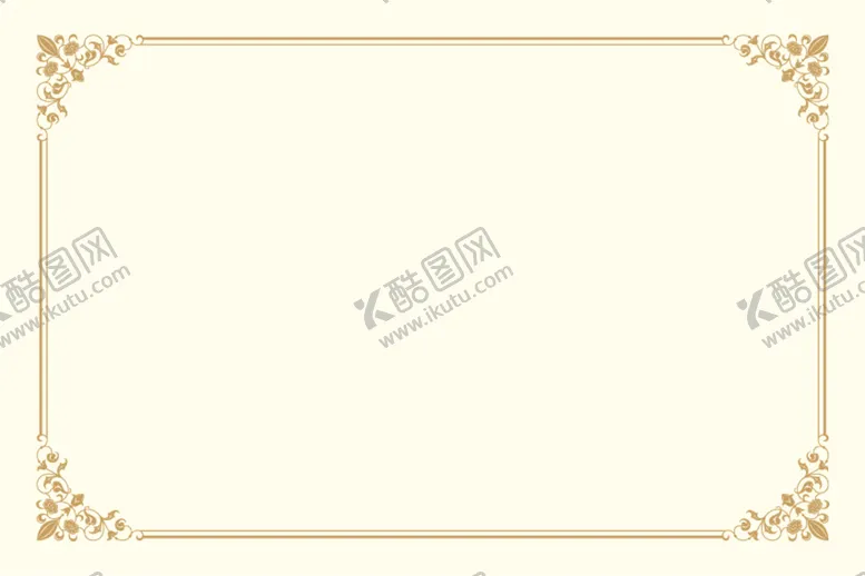 编号：97460509171927300213【酷图网】源文件下载-证书花边 证书边框 