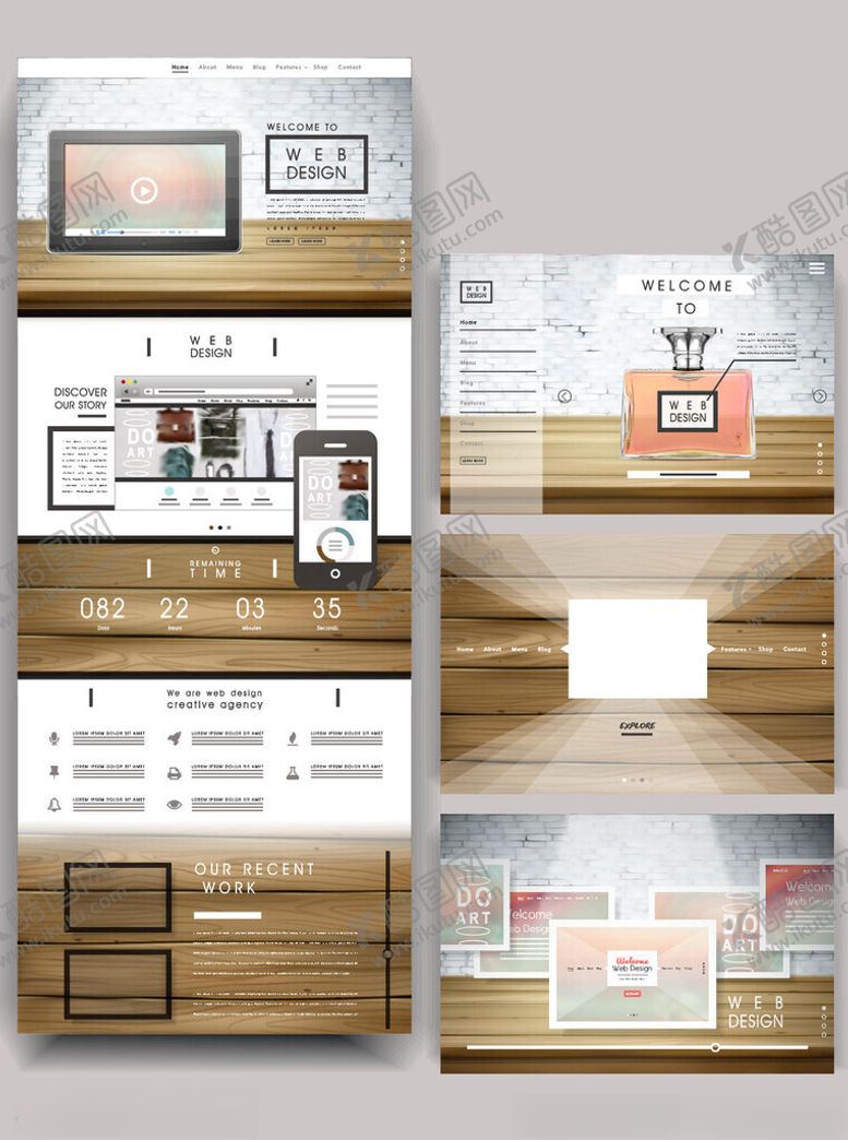 编号：53636004032329264411【酷图网】源文件下载-简约家居装饰设计展示