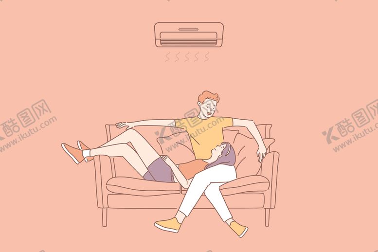 编号：76501109120656554442【酷图网】源文件下载-简约人物生活形象插画