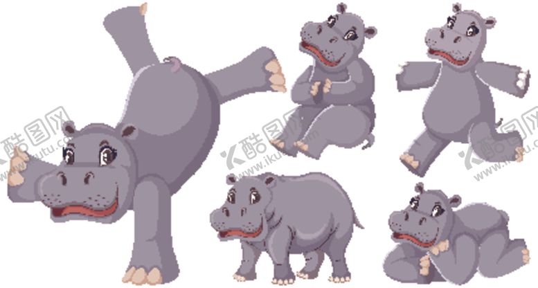 编号：58434310130710291175【酷图网】源文件下载-卡通野生动物