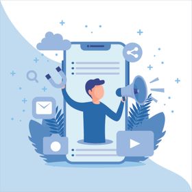 人物插图扁平办公人物矢量插图