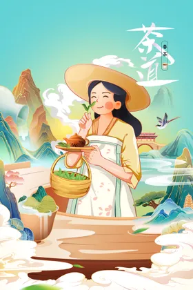 茶道饮活动宣传素材