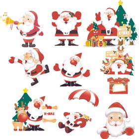 多样圣诞老人卡通形象