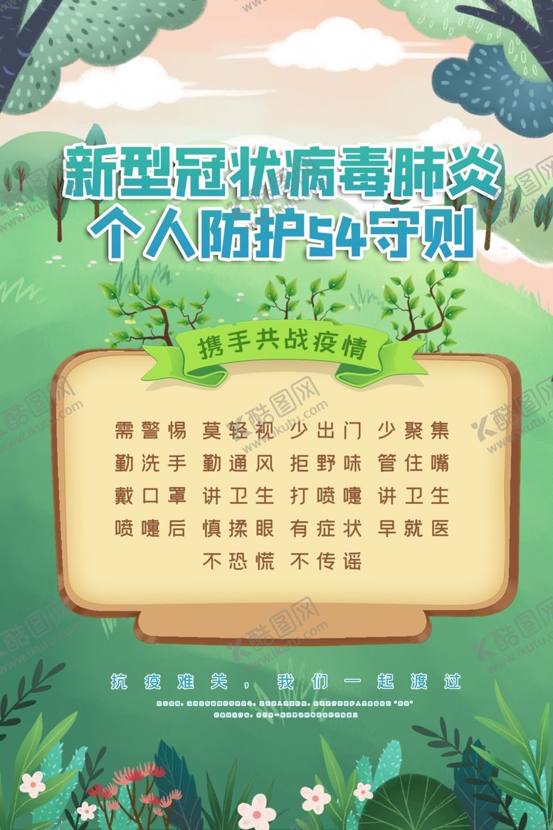 编号：21444209190925513903【酷图网】源文件下载-个人防护社会公益宣传海报素材