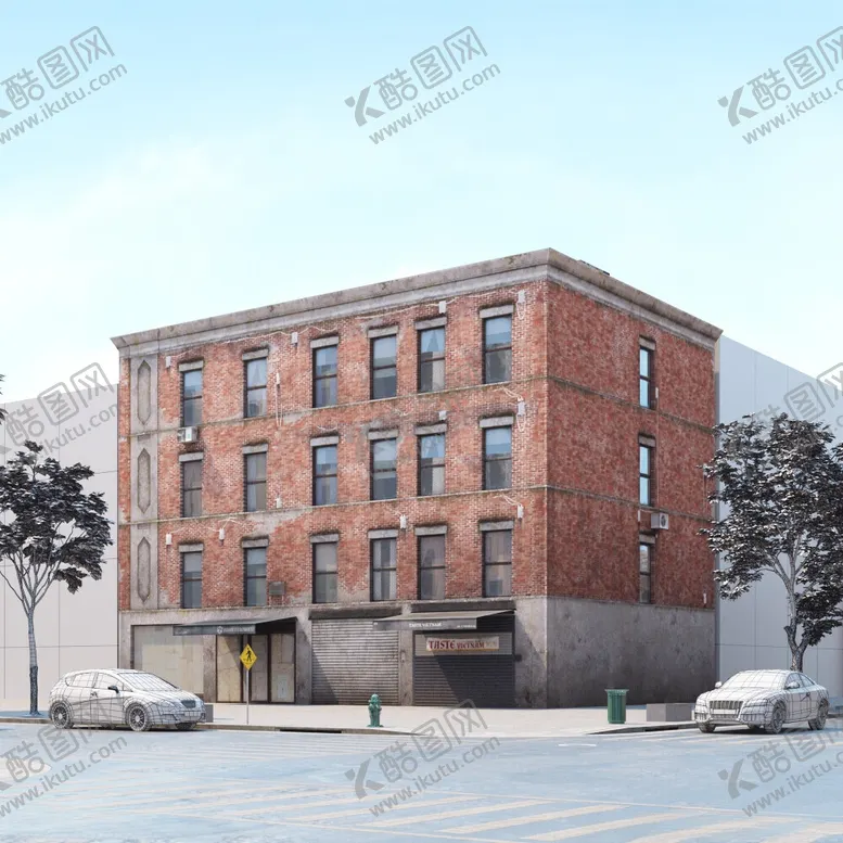 编号：82094702172212463907【酷图网】源文件下载-C4D模型建筑物