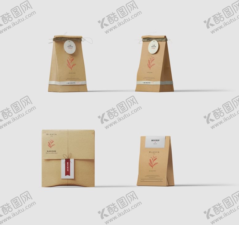 编号：99735807070437337426【酷图网】源文件下载-咖啡罐子杯子袋子包装效果图样机