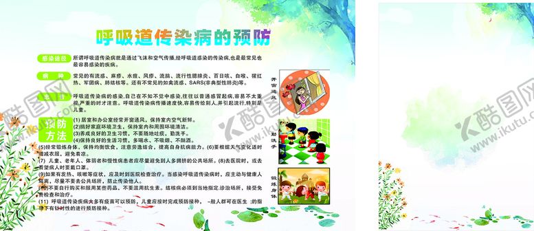 编号：31267810261054295955【酷图网】源文件下载-宣传教育知识-展板-呼吸道疾病