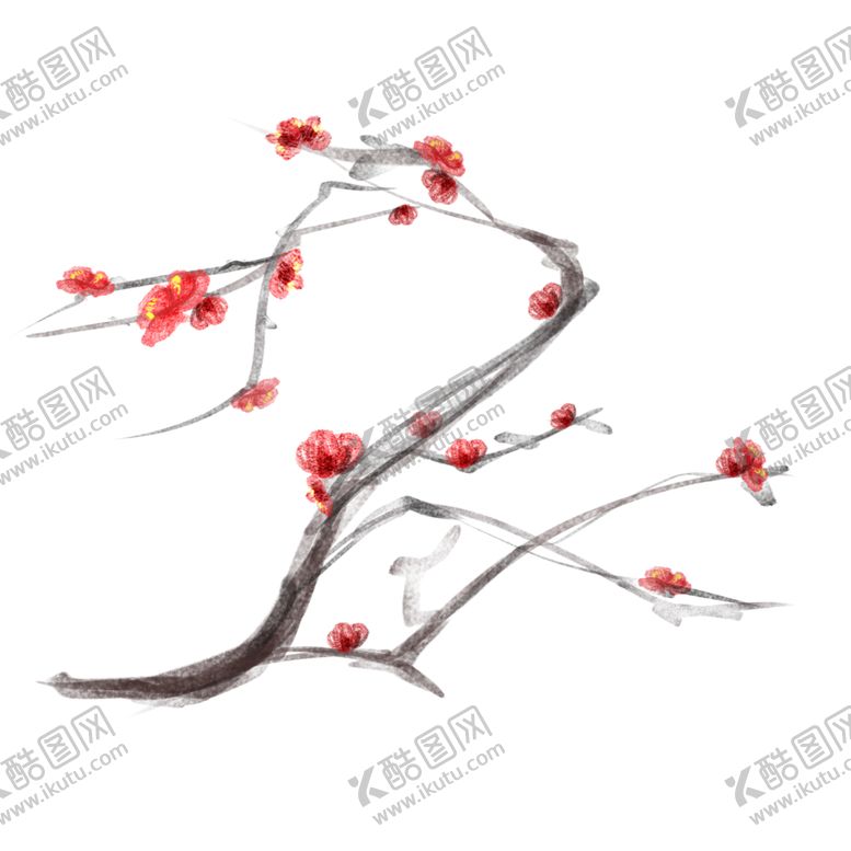 编号：30055509210407147209【酷图网】源文件下载-中国风水墨梅