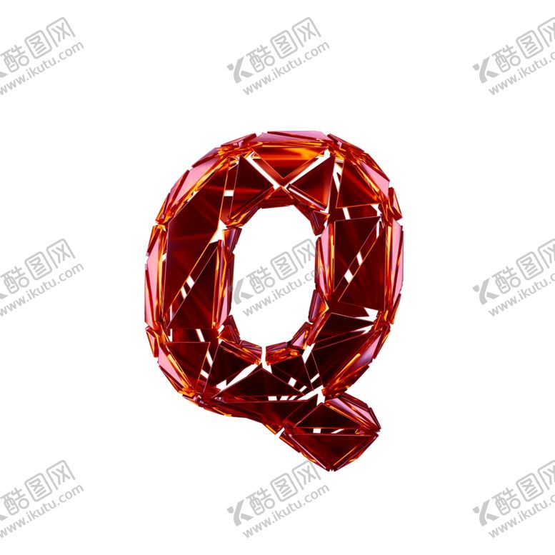编号：99624609251442228834【酷图网】源文件下载-破碎3D字Q