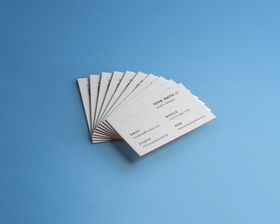 名片样机立体LGOO高档LOGOVI智能贴图逼真