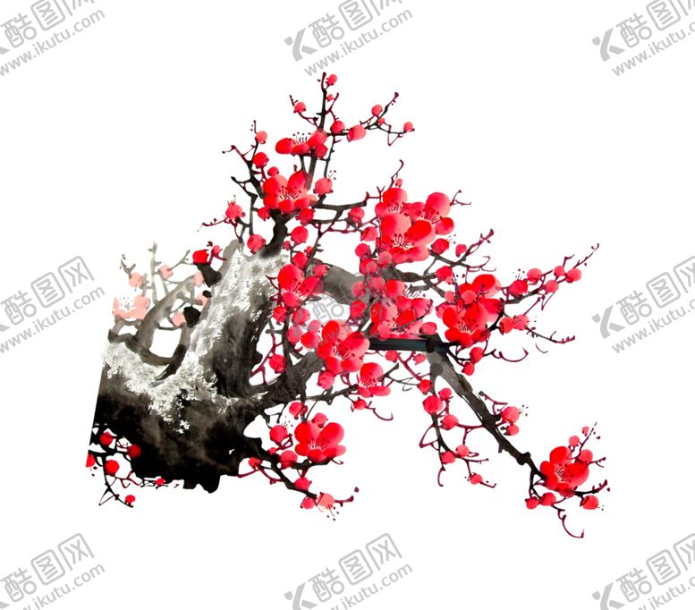 编号：64130006191513144009【酷图网】源文件下载-梅花国画