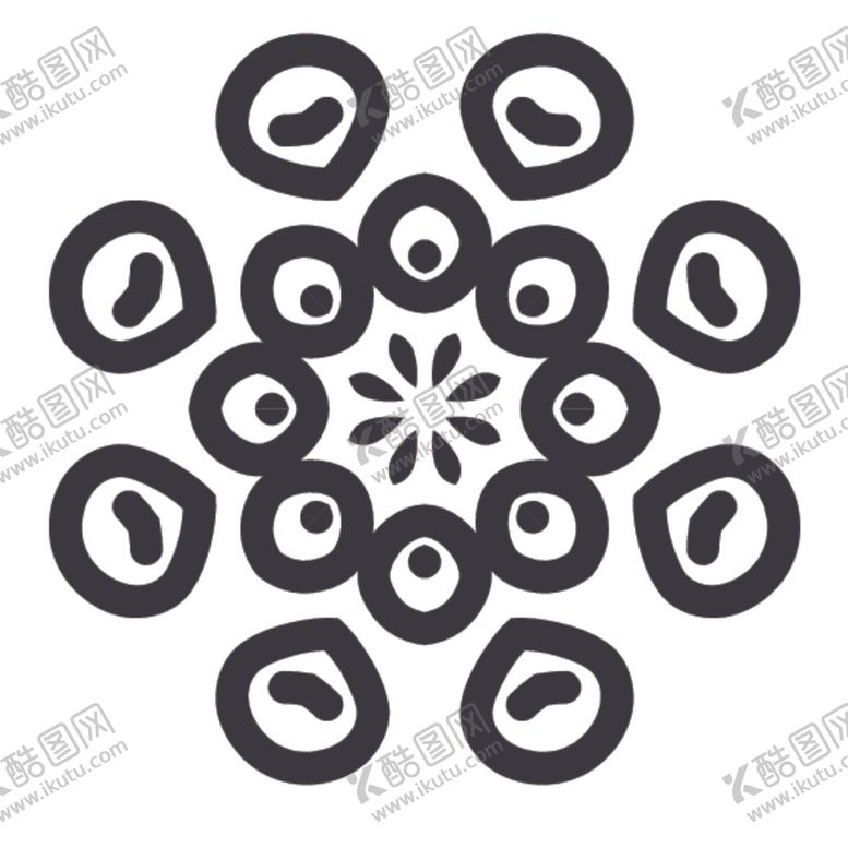 编号：59004109160515317864【酷图网】源文件下载-黑白简约花纹图案设计