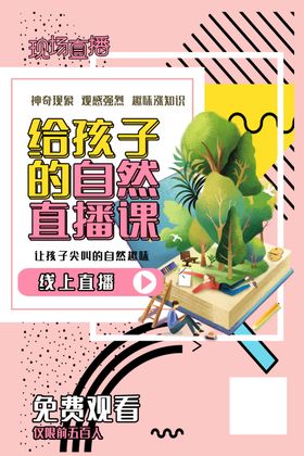 网络直播线上直播教学海报