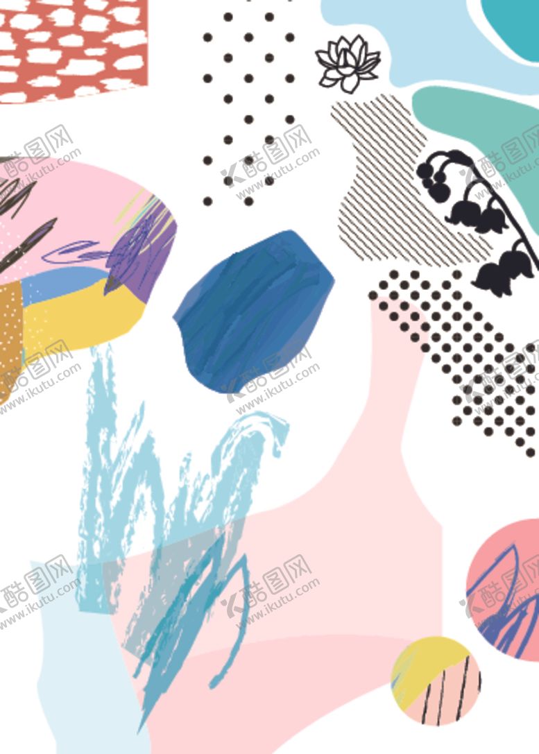 编号：63380010041235469920【酷图网】源文件下载-创意水彩涂鸦拼接