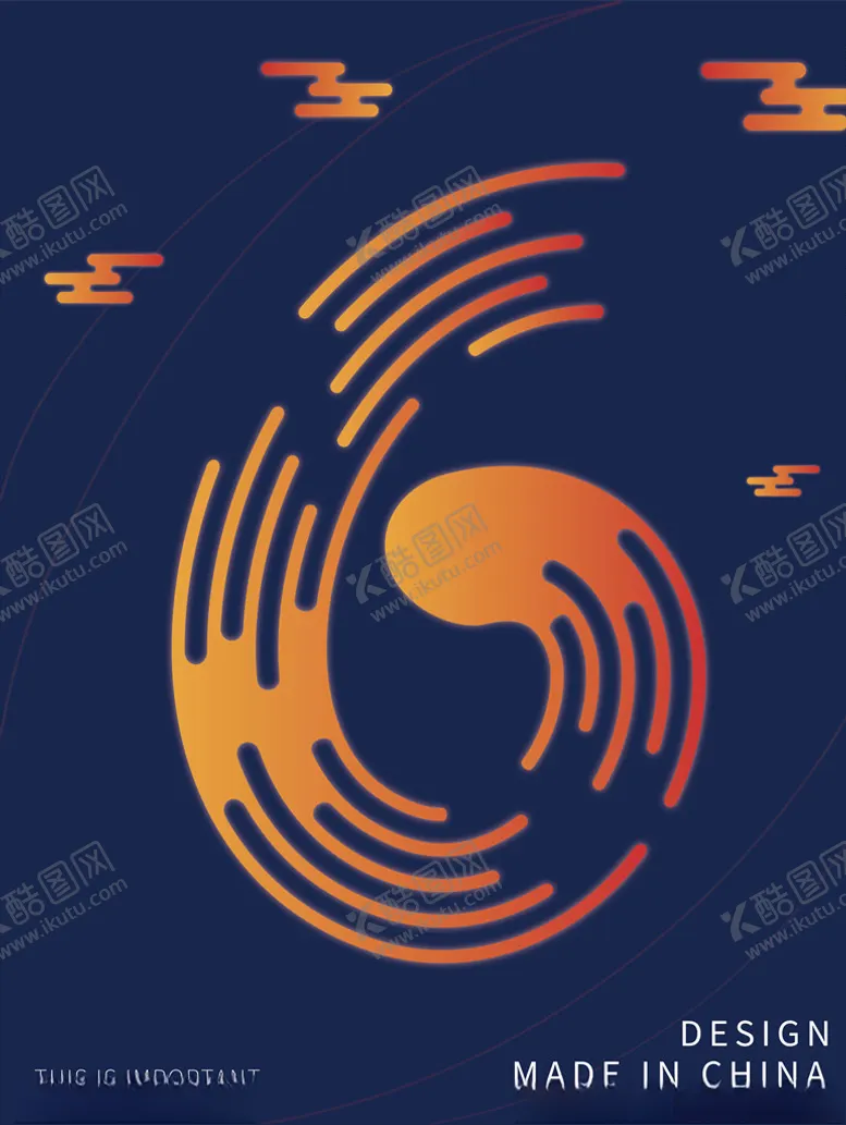 编号：37107106250821101303【酷图网】源文件下载-断点复古祥云字