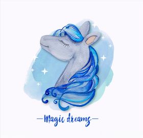 插画马
