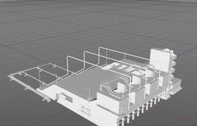 C4D模型工厂设备