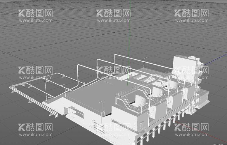 编号：61891112101904538370【酷图网】源文件下载-C4D模型工厂设备