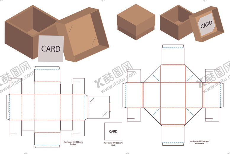 编号：81261809221304599148【酷图网】源文件下载-纸质包装盒刀模设计图