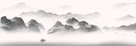 水墨山水画