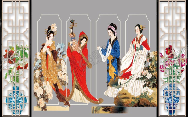 编号：66367509230938213247【酷图网】源文件下载-背景墙装饰画