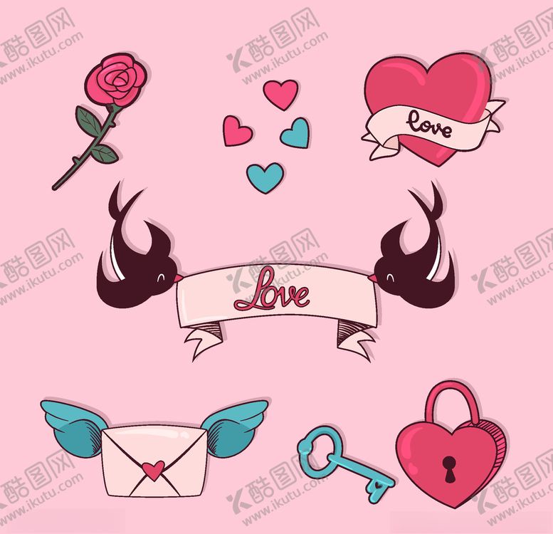 编号：88946809112338226164【酷图网】源文件下载-浪漫情人节元素