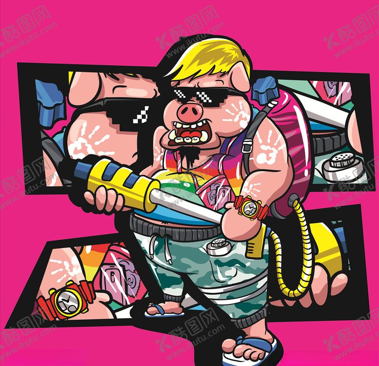 编号：96855210121853484640【酷图网】源文件下载-抽象卡通头像