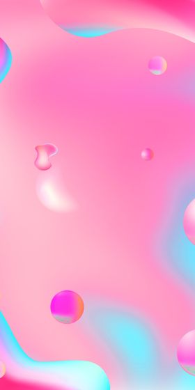 粉色渐变流体背景图