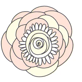 花朵蝴蝶卡通图案