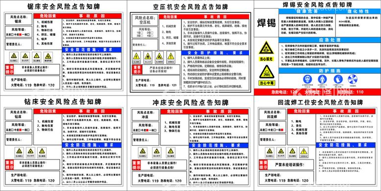 编号：87813611131250096350【酷图网】源文件下载-风险点告知卡