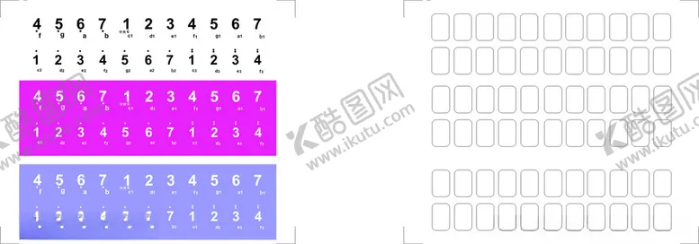 编号：51300602082119482369【酷图网】源文件下载-口风琴37键琴键