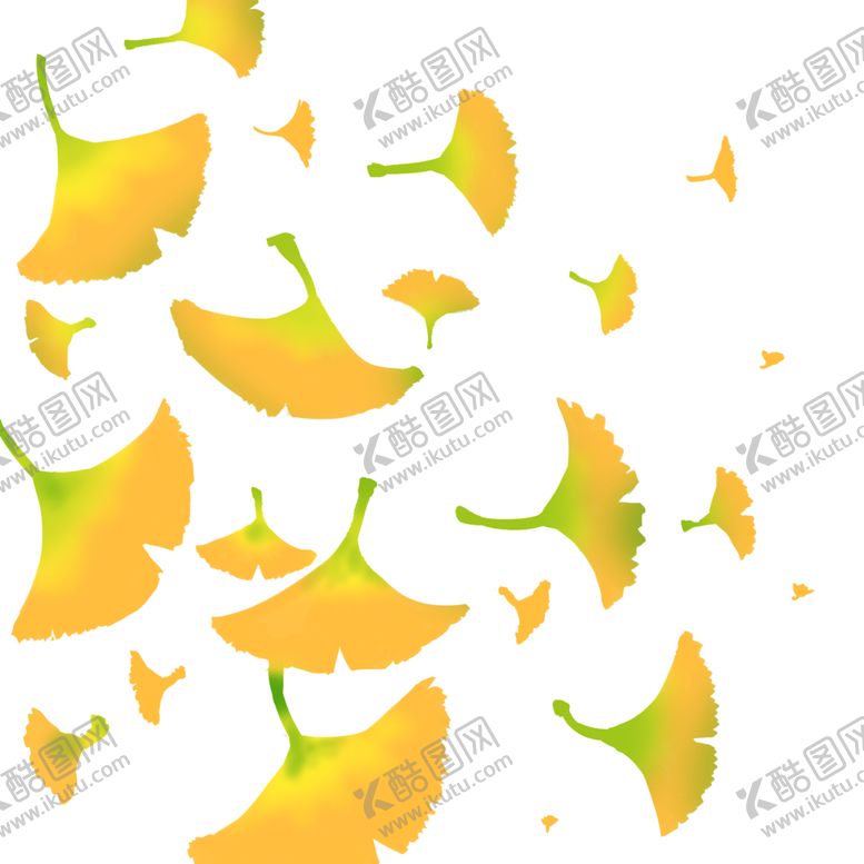 编号：90682309260046359600【酷图网】源文件下载-秋天银杏叶