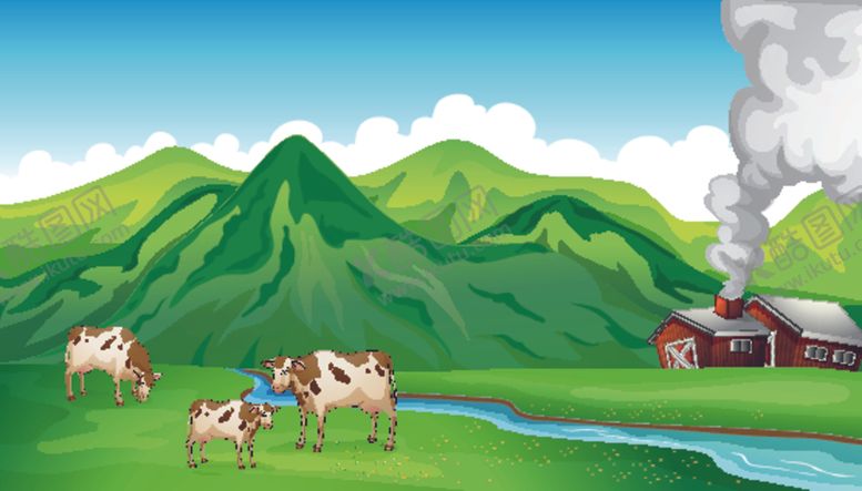 编号：70862109162111473595【酷图网】源文件下载-卡通奶牛