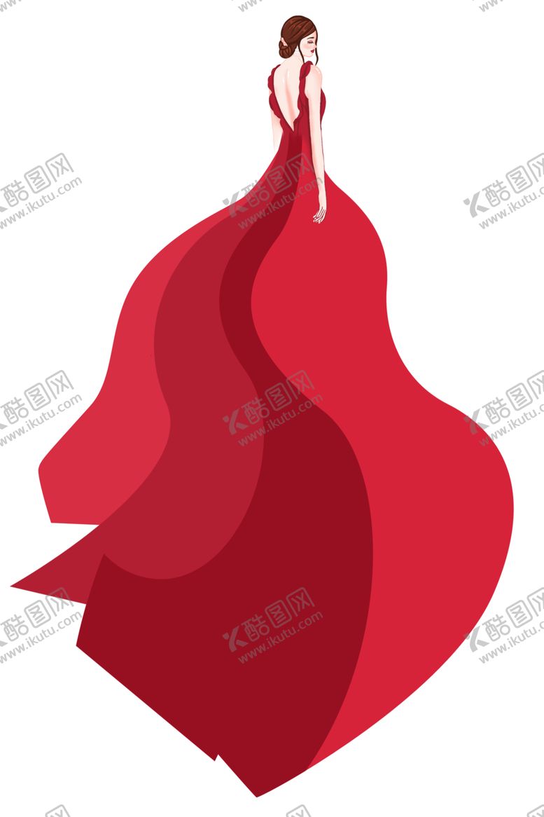 编号：29756901121356114626【酷图网】源文件下载-长裙模特
